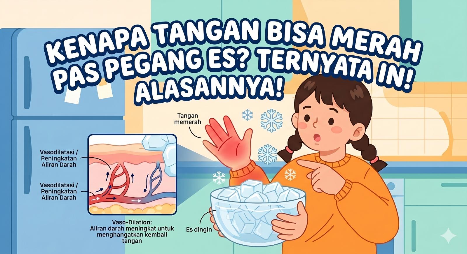 Kenapa Tangan Bisa Merah Pas Pegang Es? Ternyata Ini Alasannya!